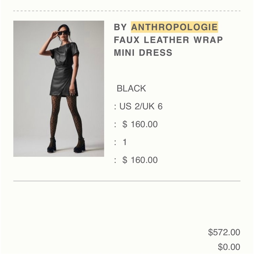 Anthropologie Wrap Mini Dress - Picture 3 of 3